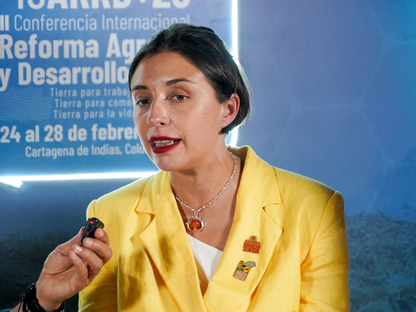 Martha Carvajalino, ministra de Agricultura.