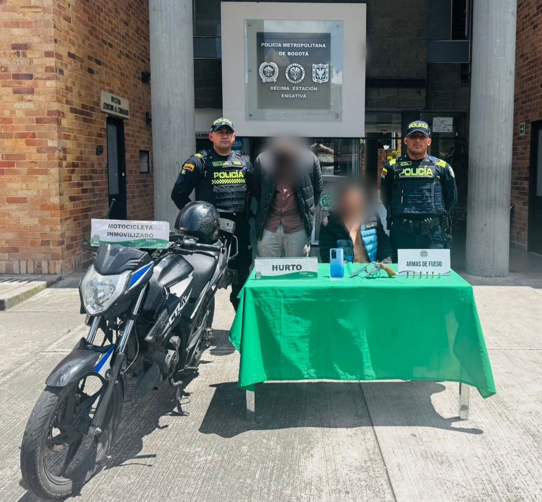 Uno de los capturados registró antecedentes por hurto y una orden de captura por fuga de presos.