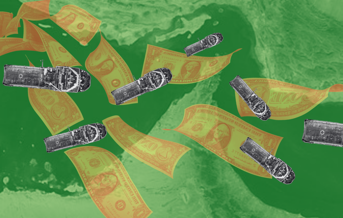 Collage Estrecho de Ormuz  / Irán / Petróleo