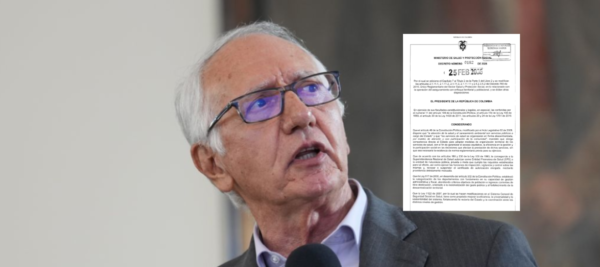 El decreto firmado el 25 de febrero ordena el traslado de pacientes a EPS con mayor cobertura nacional.