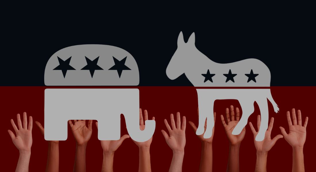 Collage republicanos / demócratas / Estados Unidos