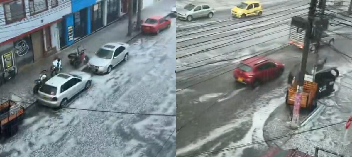 Fuertes lluvias en Bogotá.