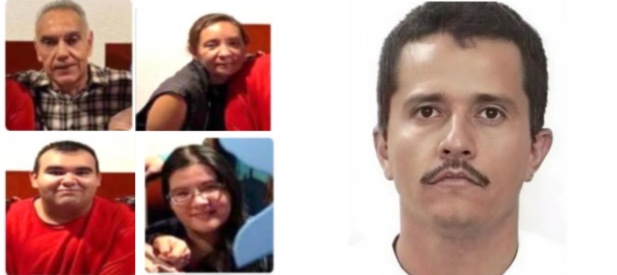 Familia desaparecida en medio de ola de violencia de caída de alias El Mencho.