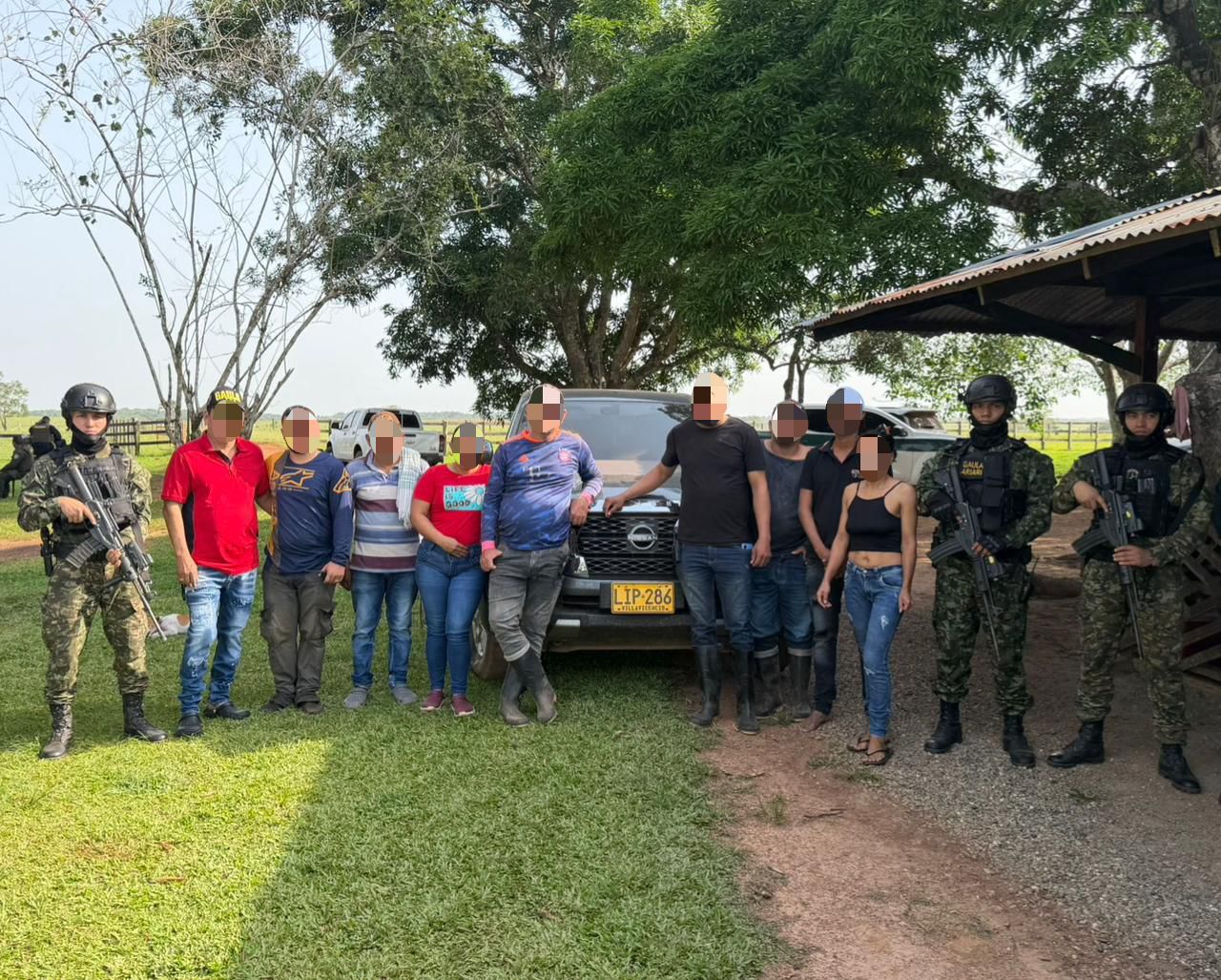 Las personas que fueron rescatadas.