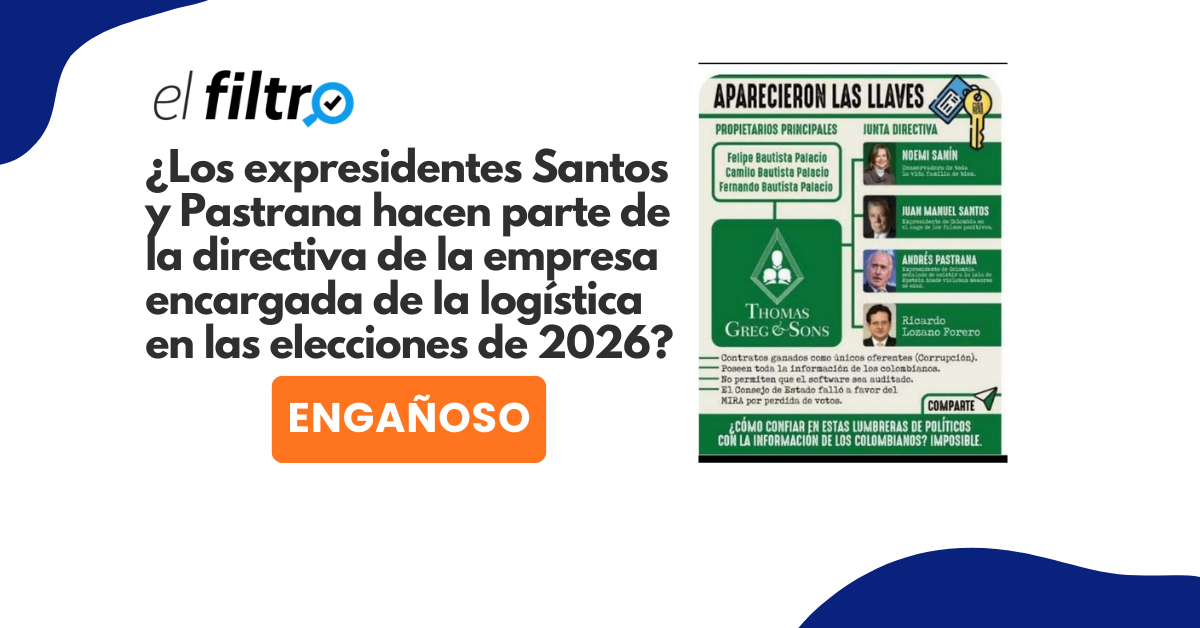 En redes sociales circula una imagen que muestra, supuestamente, cómo está conformada Thomas Greg & Sons.