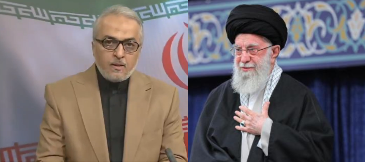 Momento exacto del anuncio de la muerte de Jamenei.