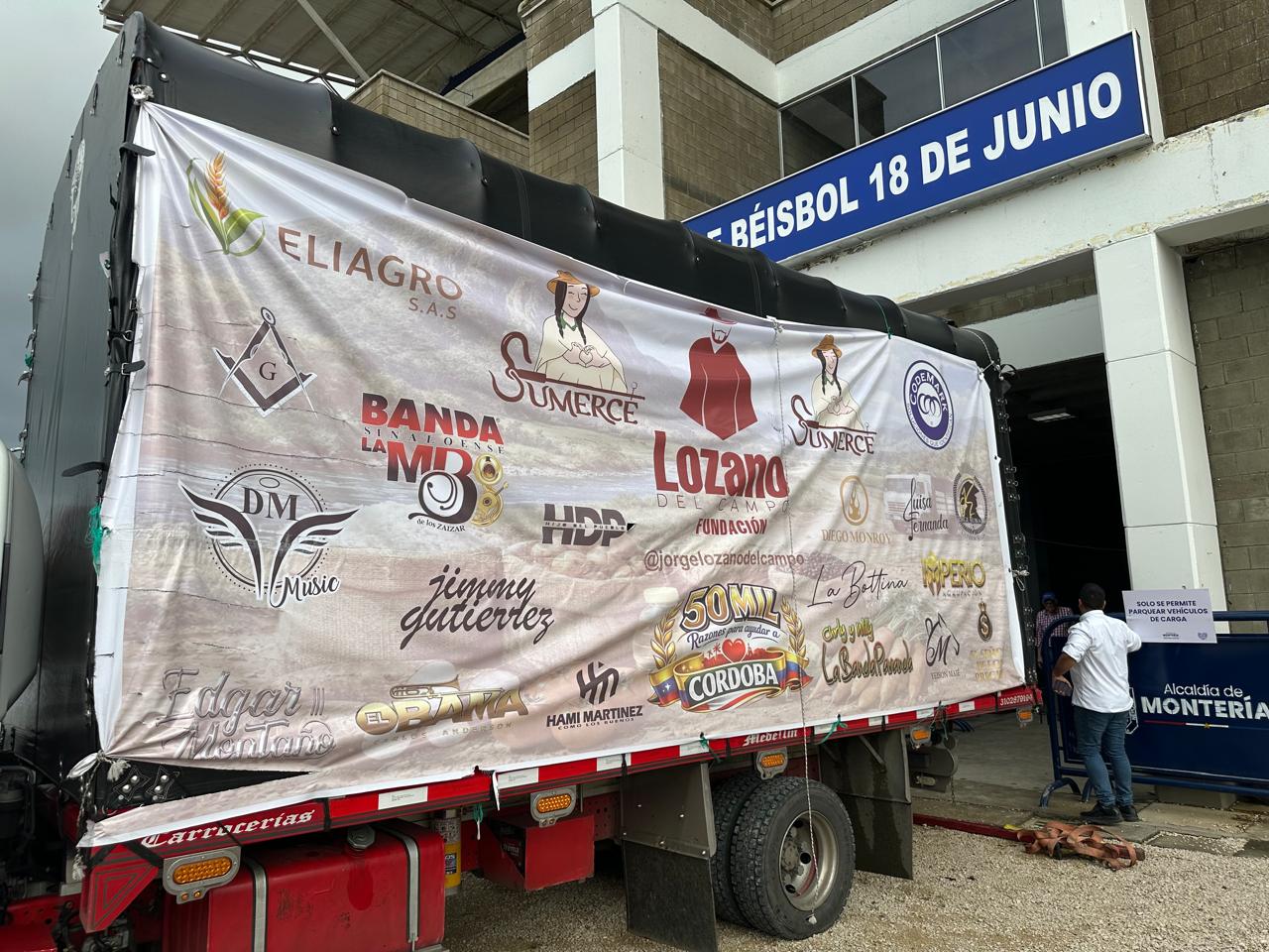 Camión de ayudas en Córdoba