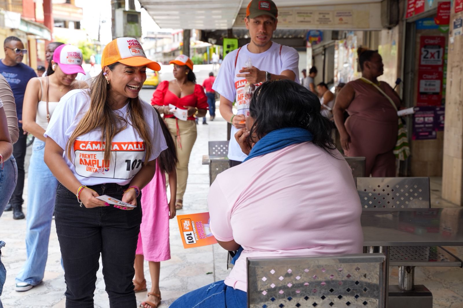 La candidata a la Cámara por el Valle Michelle Obando Calvache.
