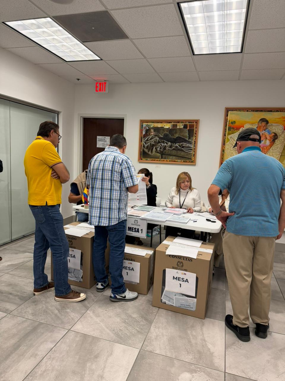 Votaciones de colombianos en el exterior