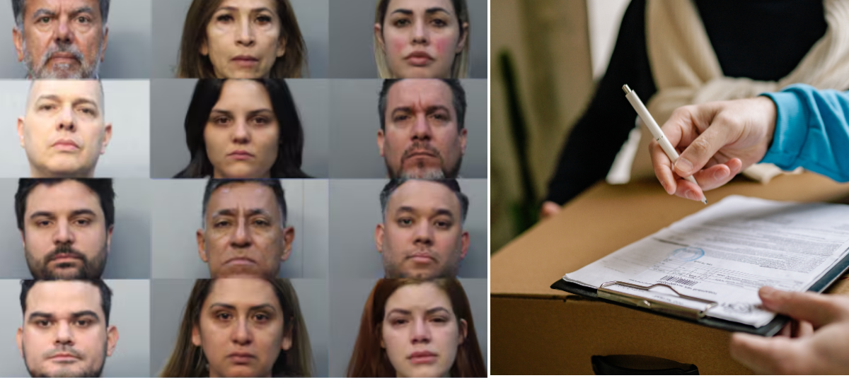 Doce personas arrestadas por ofrecer licencias de seguros de forma fraudulenta.