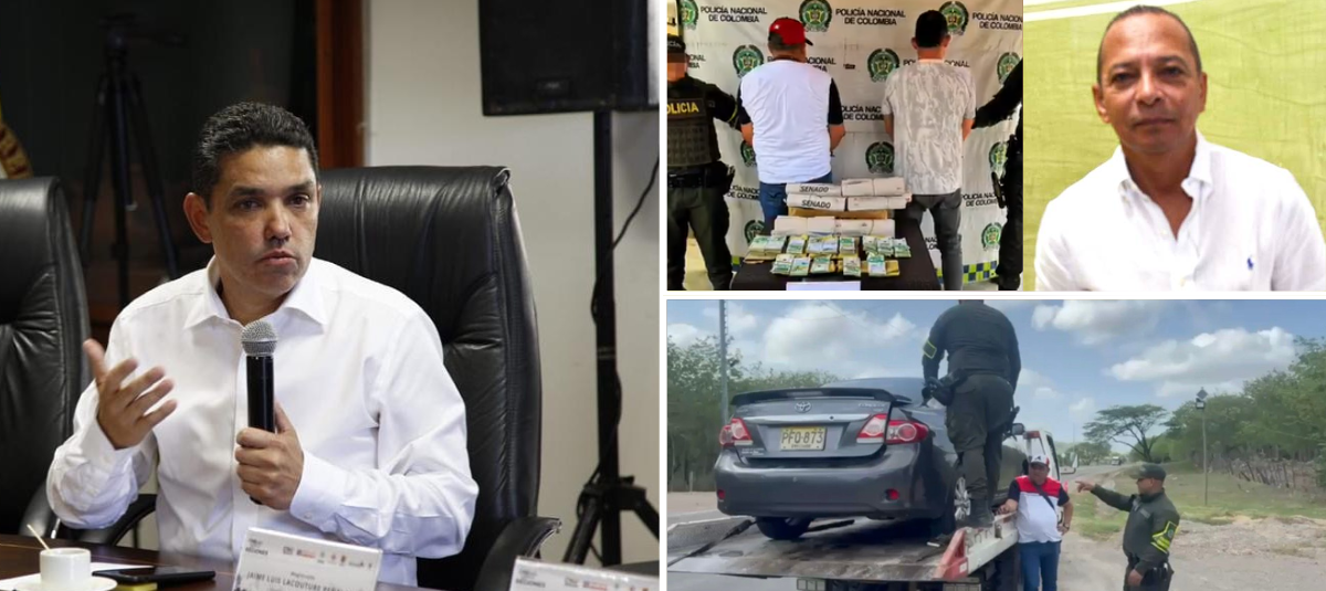 El secretario de la Cámara, Jaime Lacouture, y el abogado Iván Fuentes.