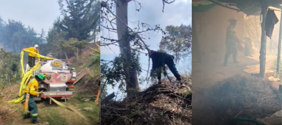 Incendio consumió cinco casas.