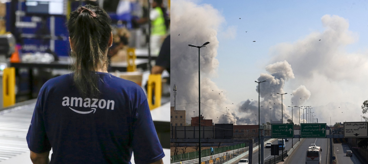 Tres instalaciones de Amazon en el golfo Pérsico, fuera de servicio por ataques con drones