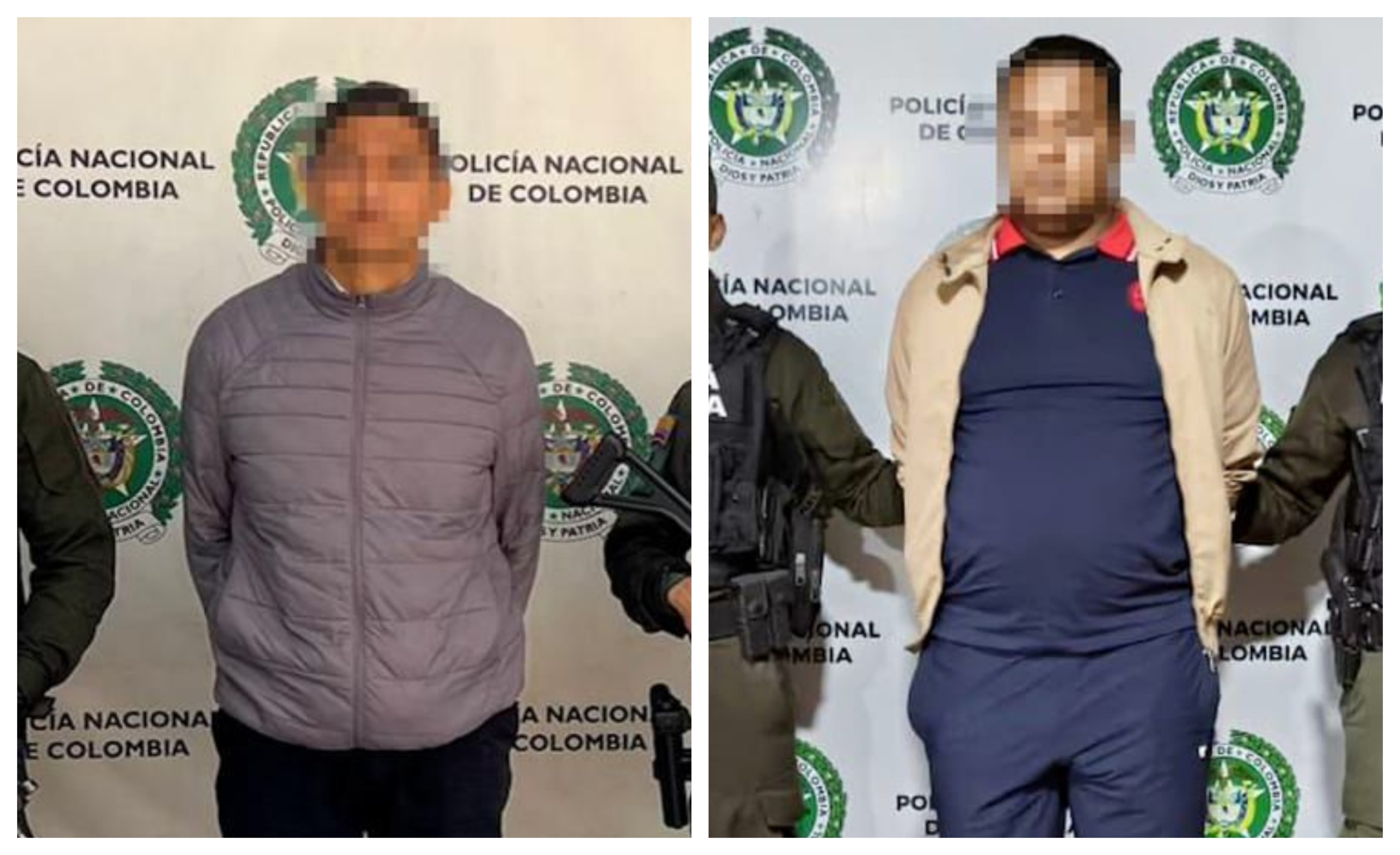 Hombres capturados por el delito de secuestro.