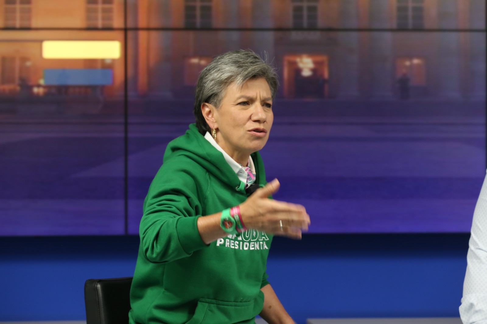 Claudia López en entrevista con EL TIEMPO.