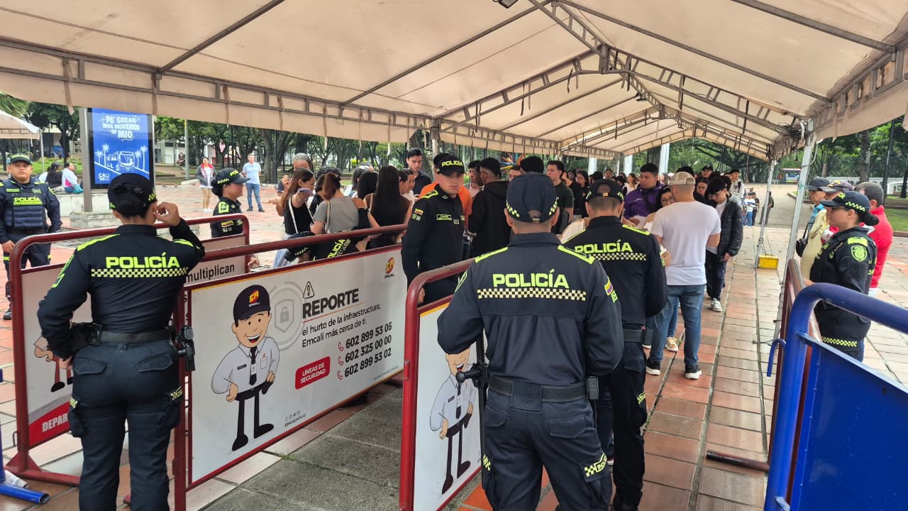 Jornada de votación en el CAM de Cali.