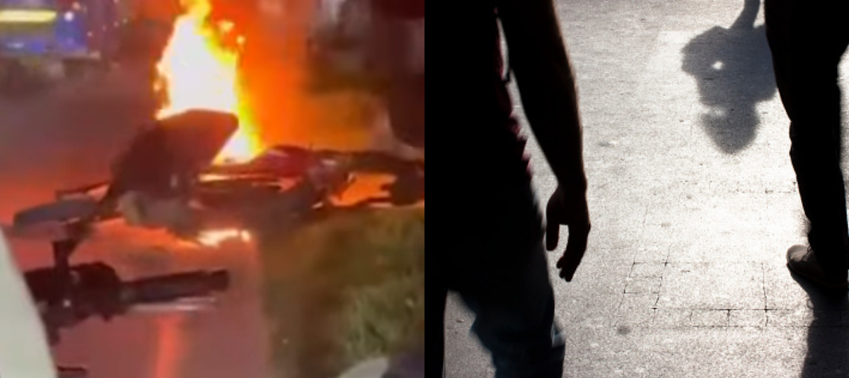 Ciudadanos quemaron la moto de un presunto ladrón en Bosa tras cometer un hurto