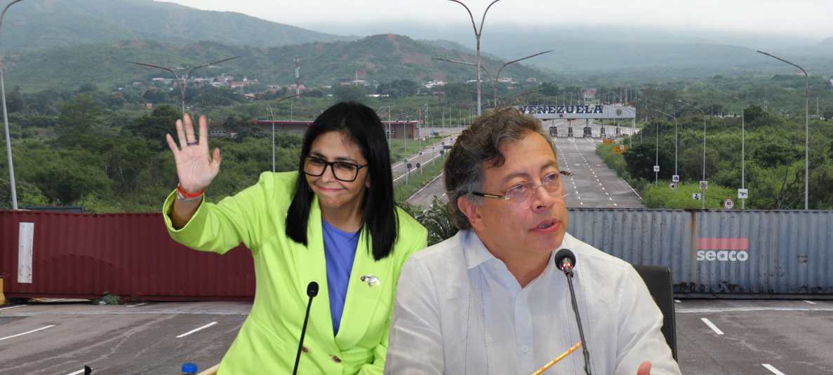 Petro y Delcy Rodríguez