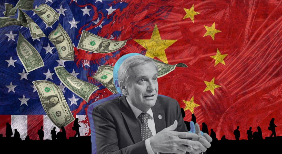 Collage José Antonio Kast / Chile / economía / migración / China / Estados Unidos / cobre