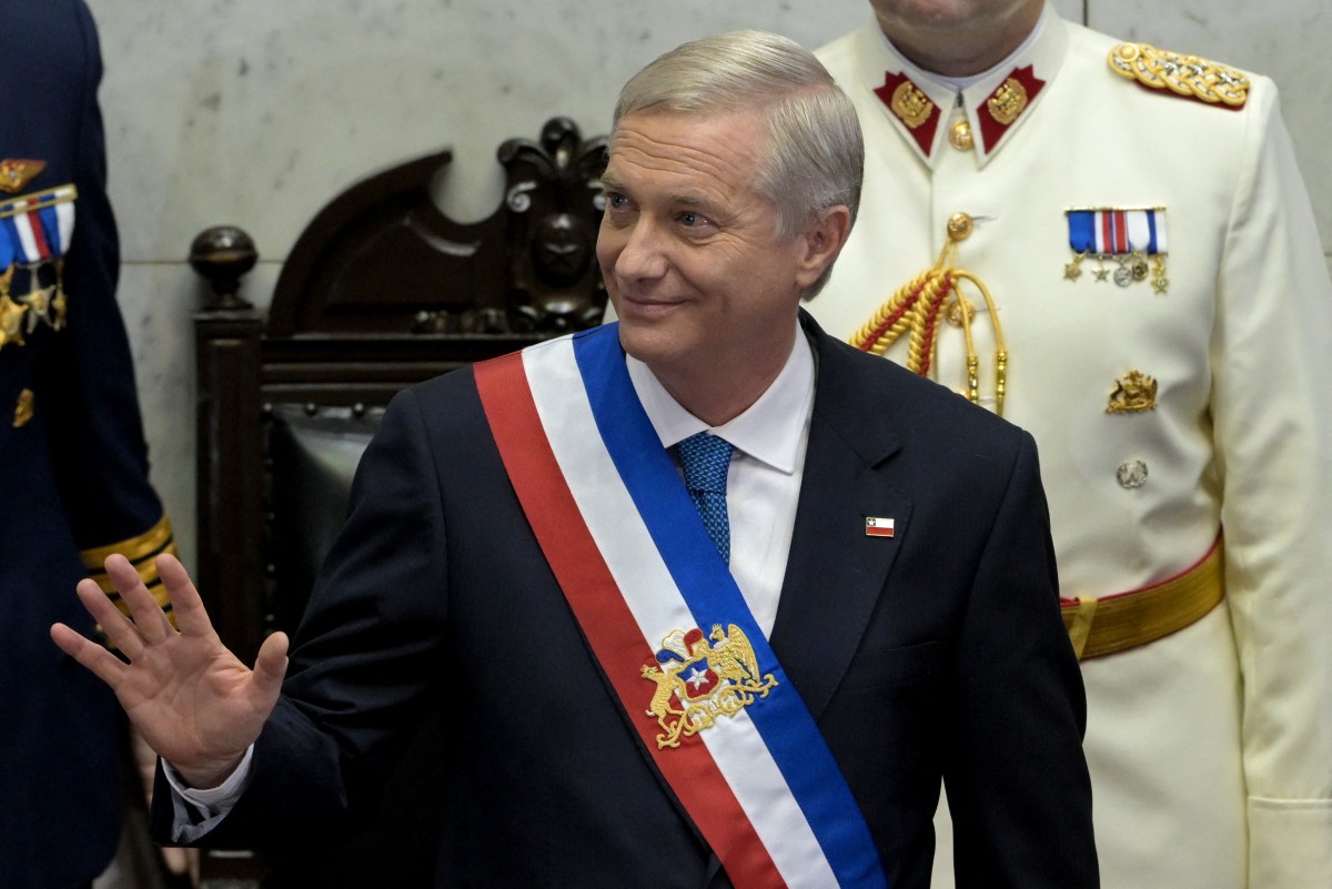 José Antonio Kast durante la ceremonia de investidura como presidente de Chile.