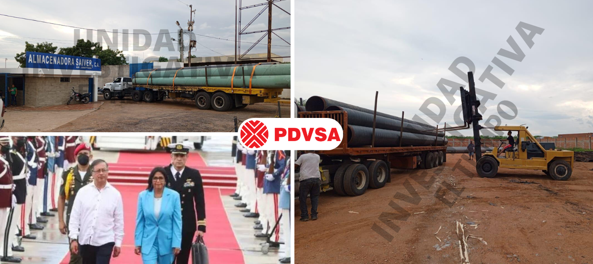 Tubos PDVSA, Gustavo Petro y Delcy Rodríguez