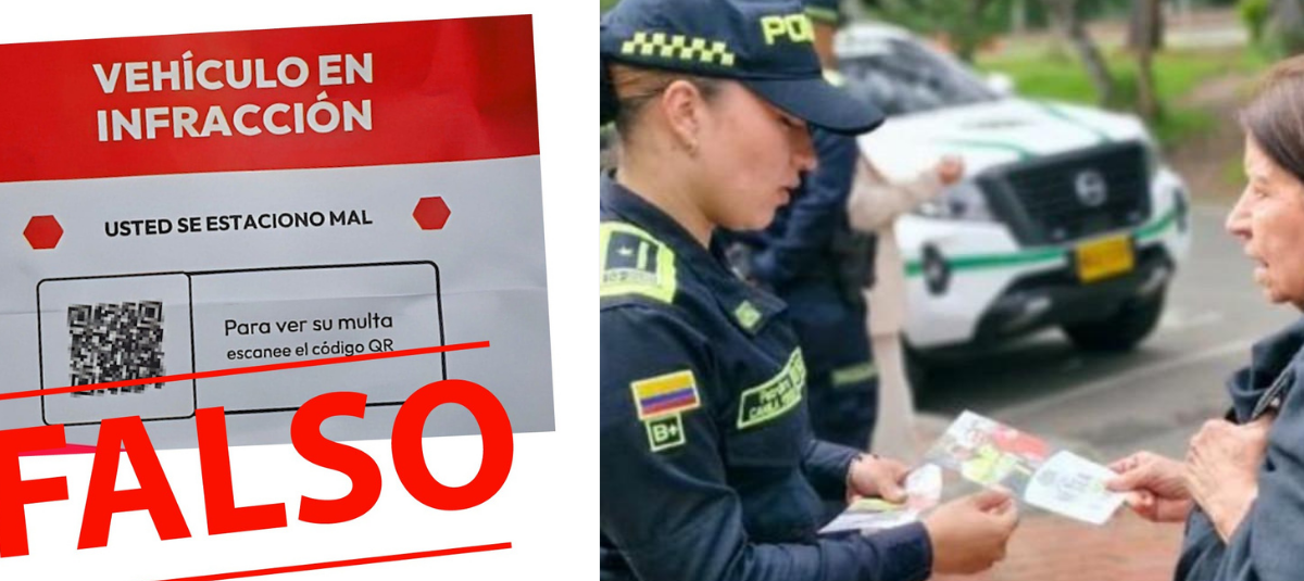 Autoridades advierten sobre una posible estafa con códigos QR que aparecen en vehículos para simular multas de tránsito.
