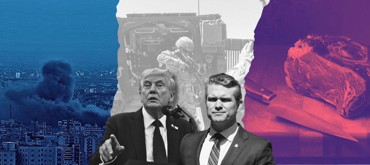 Donald Trump, presidente EE. UU., y Pete Hegseth, secretario de Defensa.