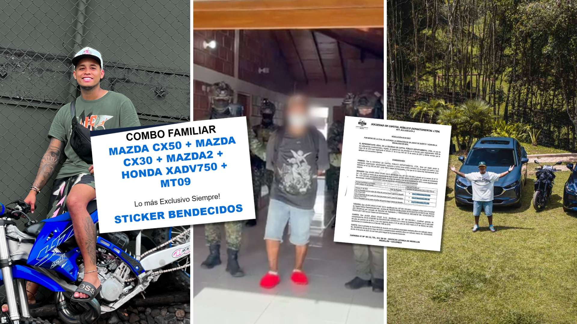 La autoridades capturaron al influencer Javier Arias en Necoclí, Antioquia.