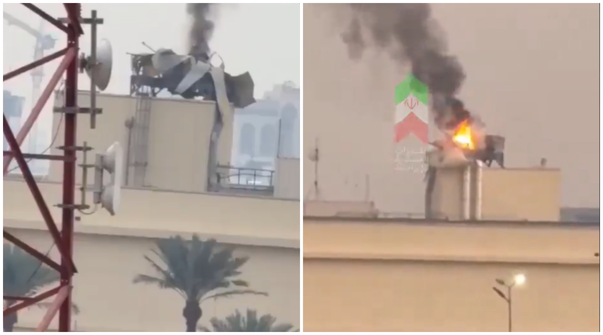 La embajada de Estados Unidos en la capital de Irak recibió el impacto de un dron.