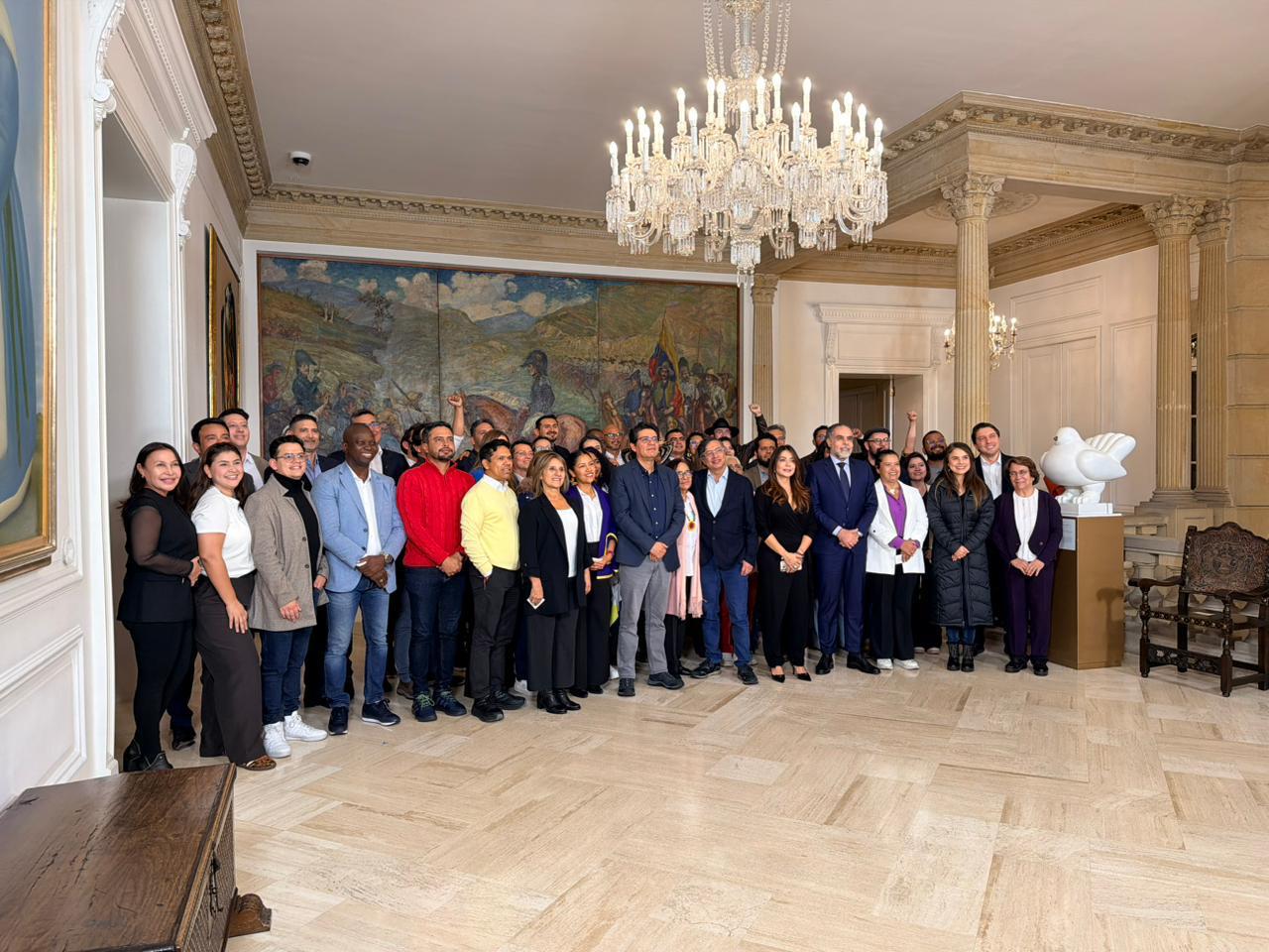 La reunión del presidente Gustavo Petro con la bancada del Pacto Histórico.