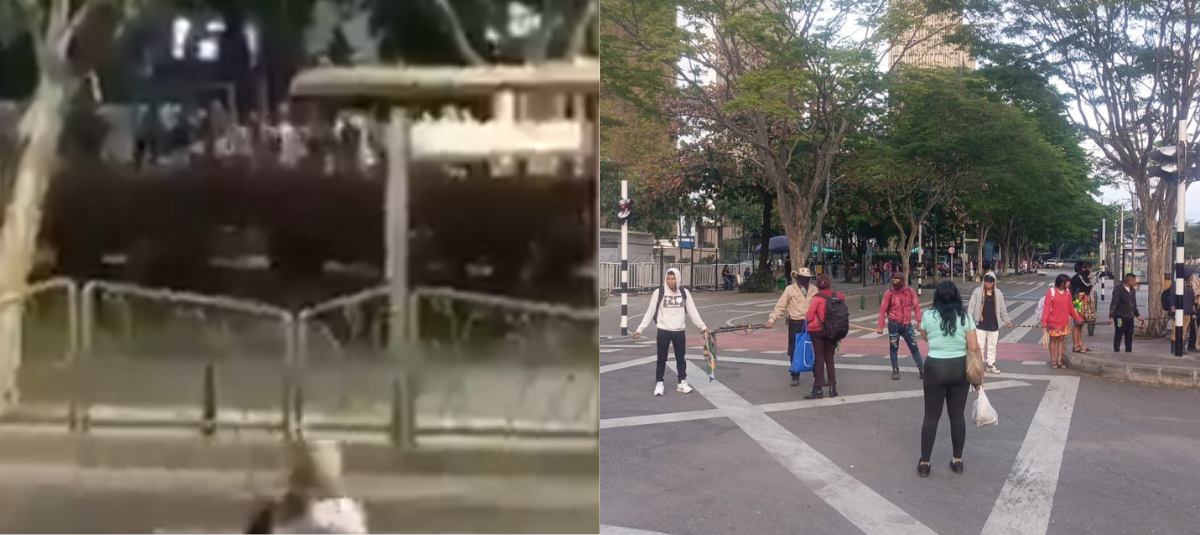 Al menos 500 indígenas protestan y bloquean acceso al Centro Administrativo La Alpujarra en Medellín