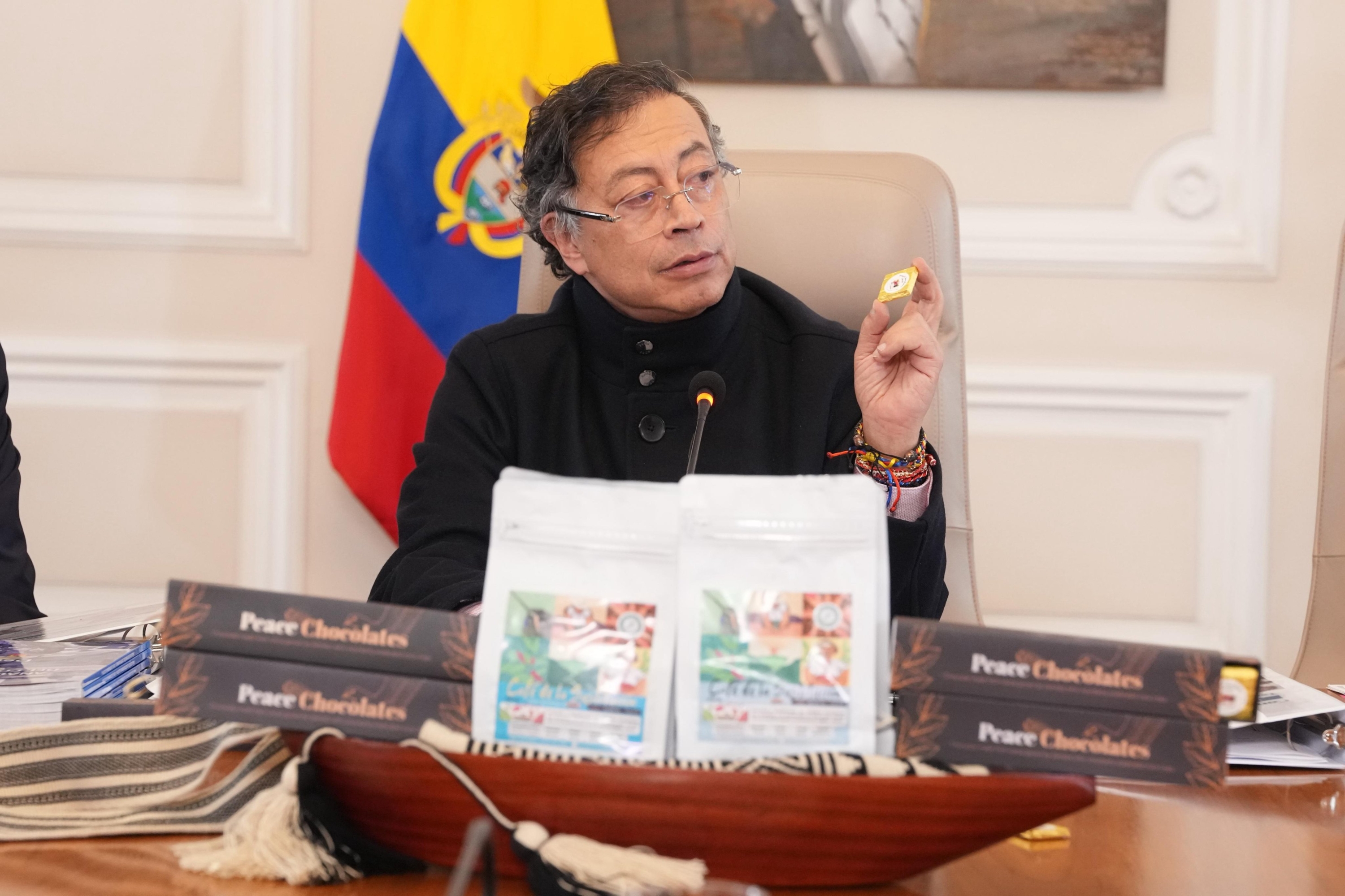 Presidente Gustavo Petro en consejo de ministros del 16 de marzo.