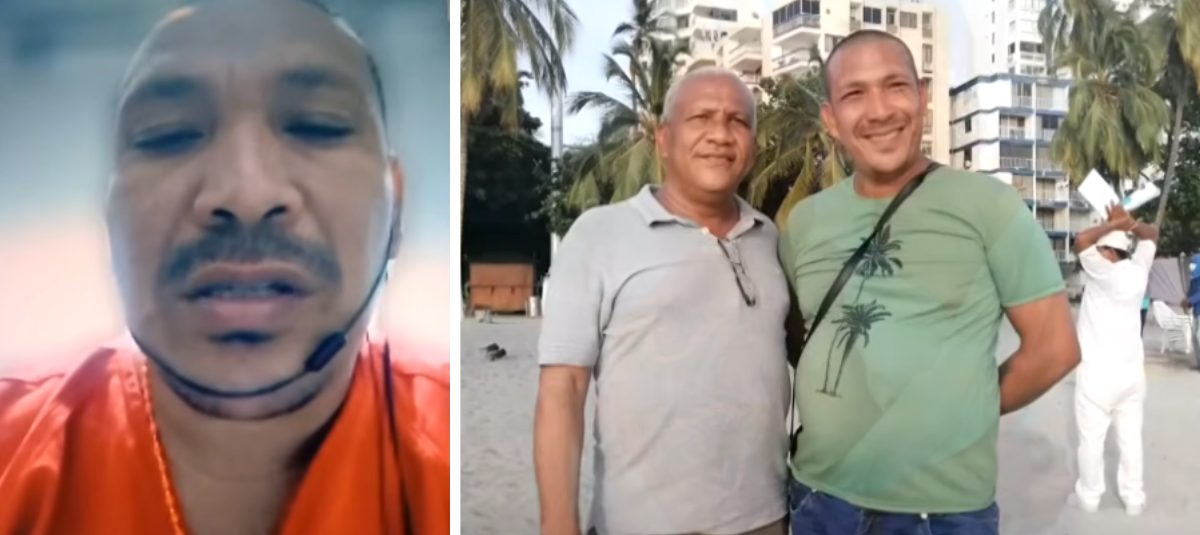 Gerson Nicolás Romero, colombiano detenido por ICE que inició una huelga de hambre.