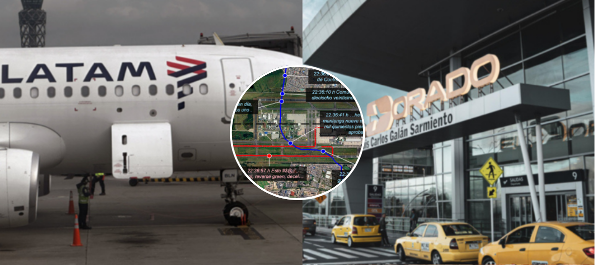 Aerocivil confirma 'riesgo de colisión' entre avión de Latam y helicóptero militar en El Dorado