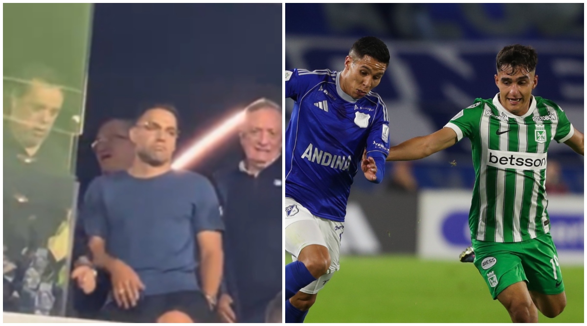 Así vivió Falcao el triunfo de Millonarios contra Atlético Nacional en el Campín