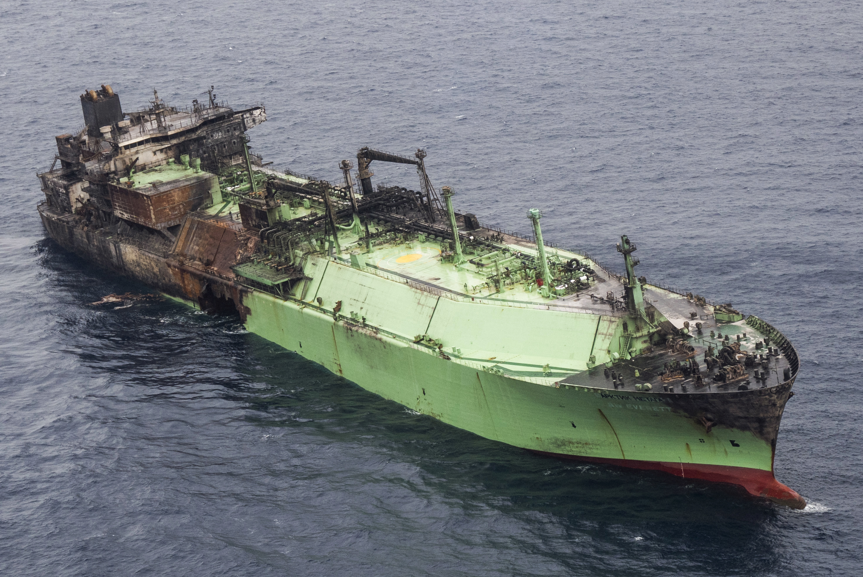 Arctic Metagaz, el buque de Rusia que está a la deriva en el mar Mediterraneo.