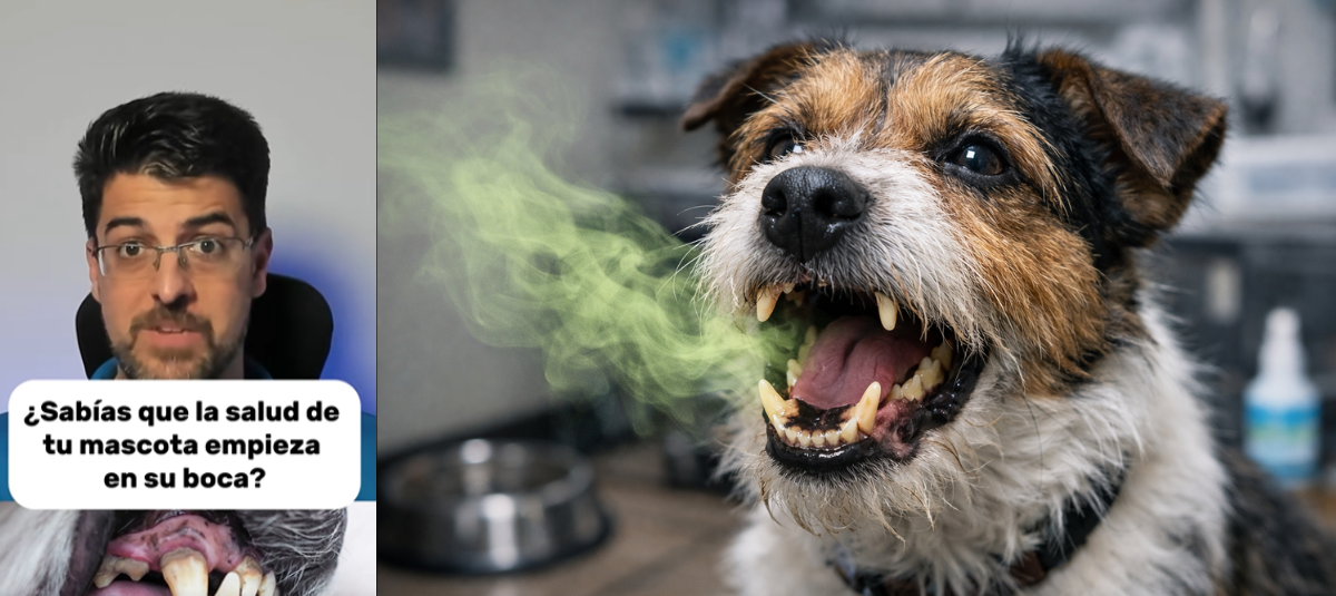 Mal aliento mascotas