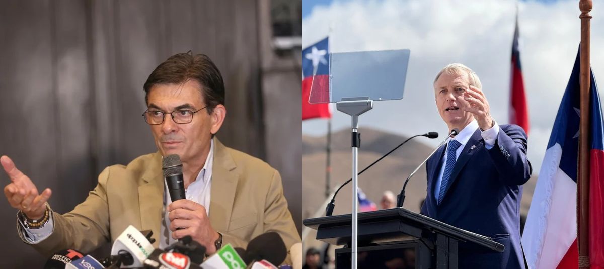 Rodrigo Paz, presidente de Bolivia; y José Antonio Kast, mandatario de Chi