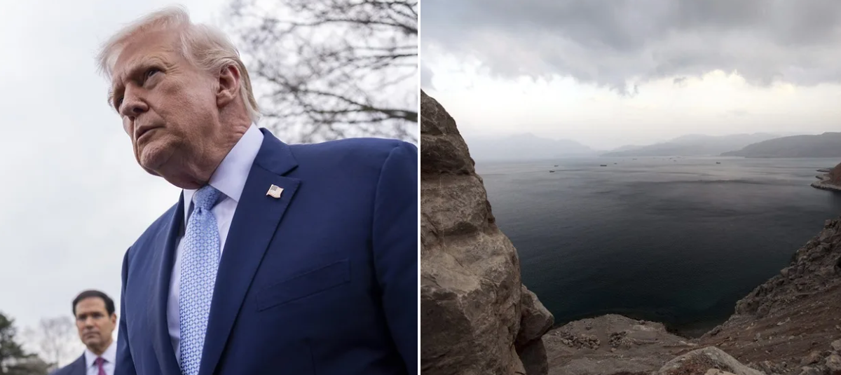 Vista general de las costas de Khasab en el Estrecho de Ormu