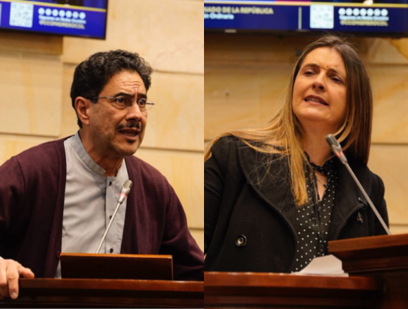 Iván Cepeda y Paloma Valencia