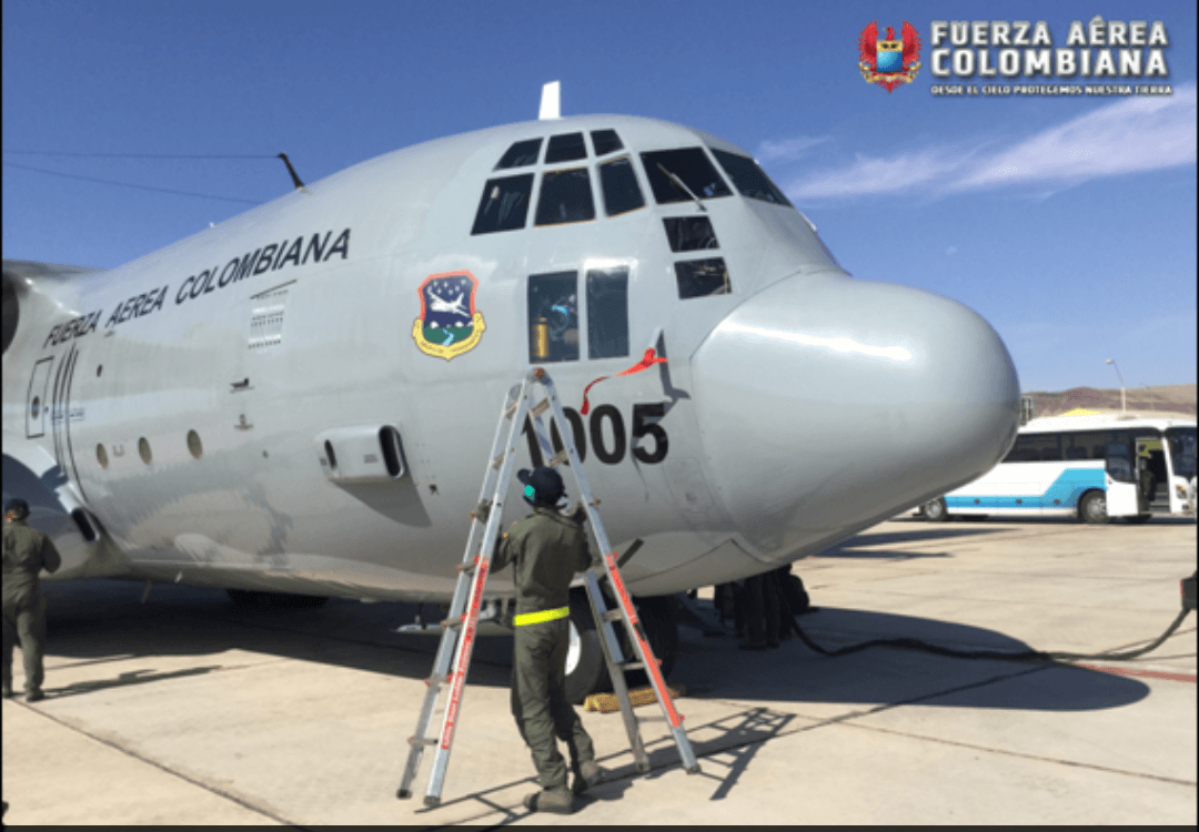 Avión Hércules de la FAC