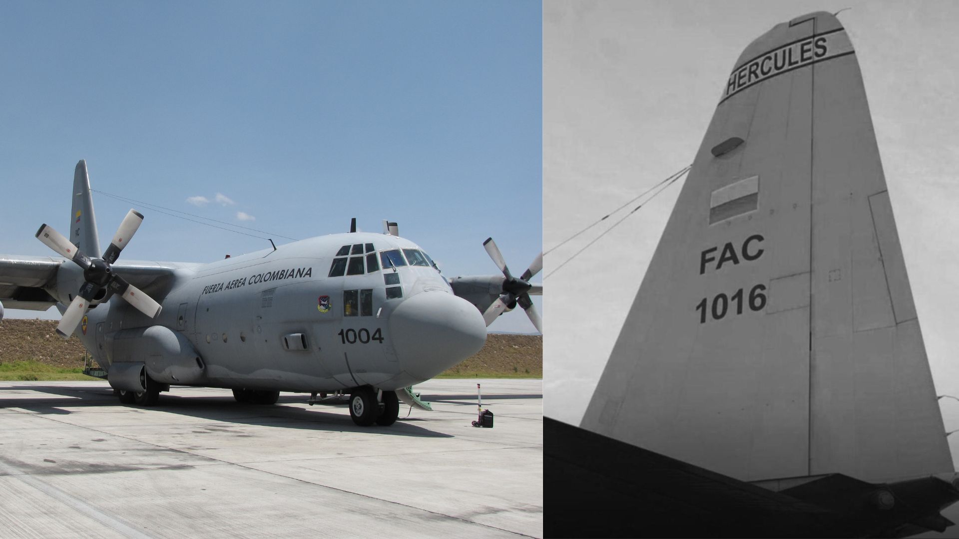 Avión Hércules de la FAC