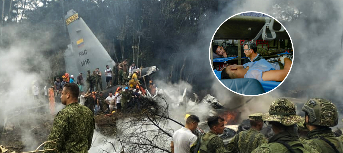 Soldado reveló cómo logró salvarse tras accidente de avión C-130 Hércules de la Fuerza Aérea