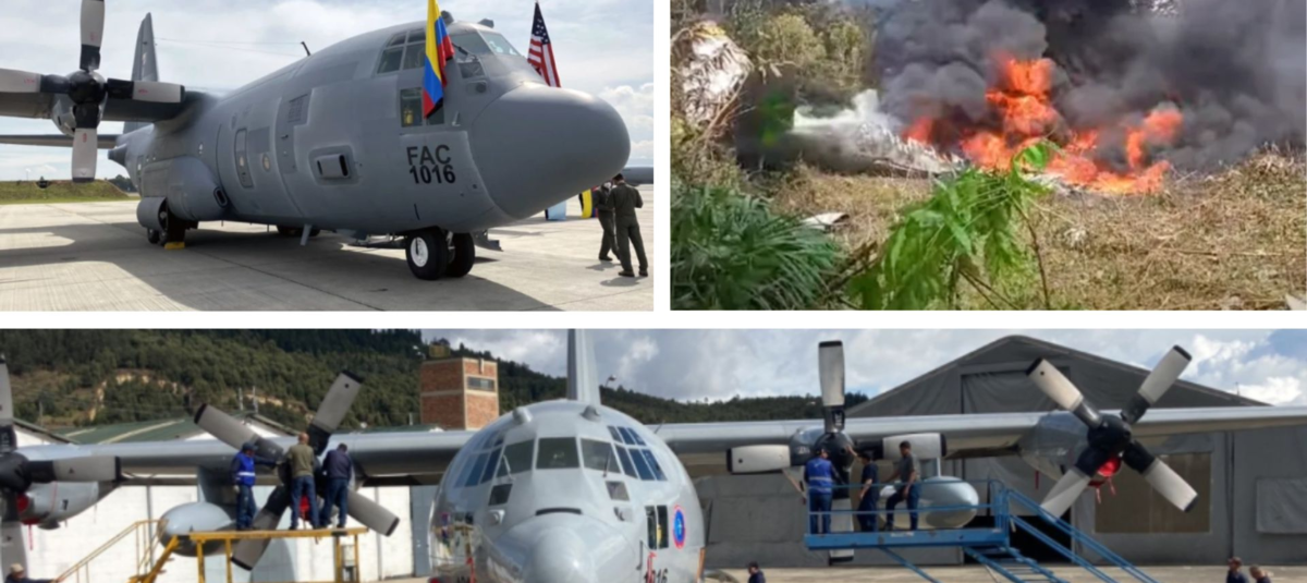 El Hércules fue reparado en 2023 y estaba en condiciones para volar. Foto: EL TIEMPO/ Archivo Particular