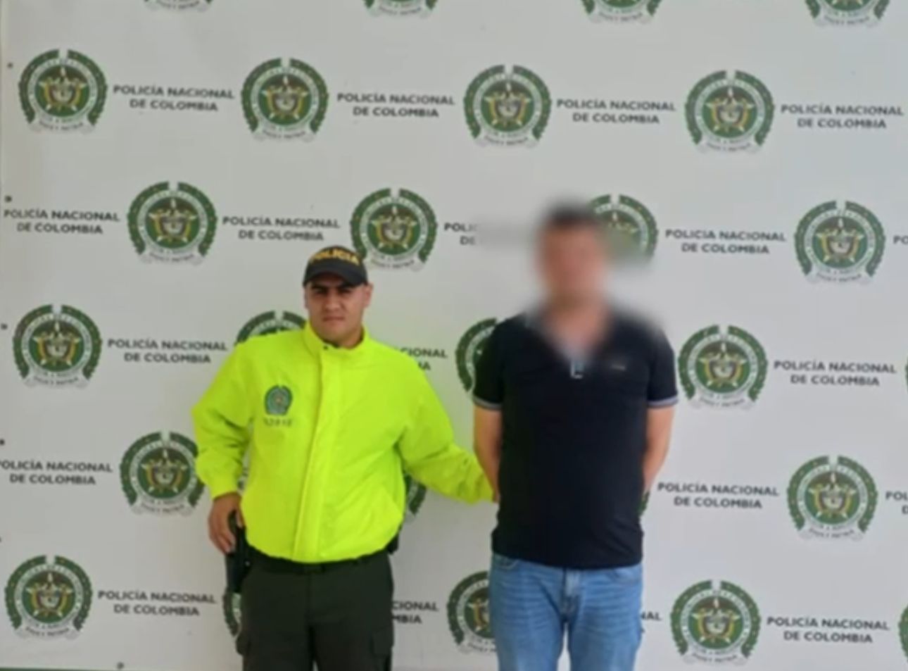 Uno de los capturados.