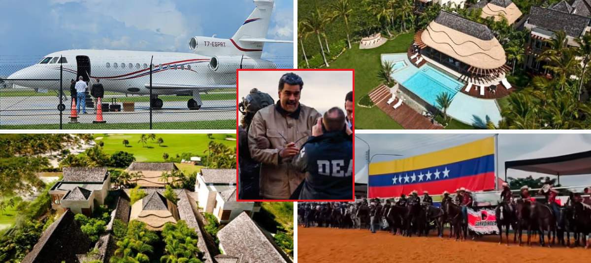 Parte de la fortuna incautada a Nicolás Maduro.