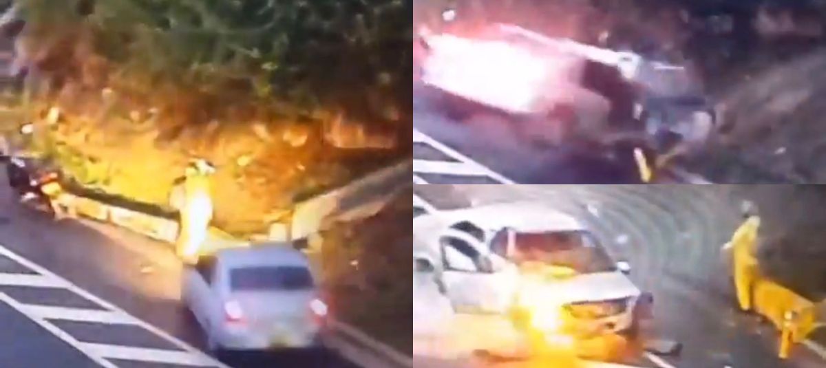 motociclista que se salvó de accidente en Norte de Santander