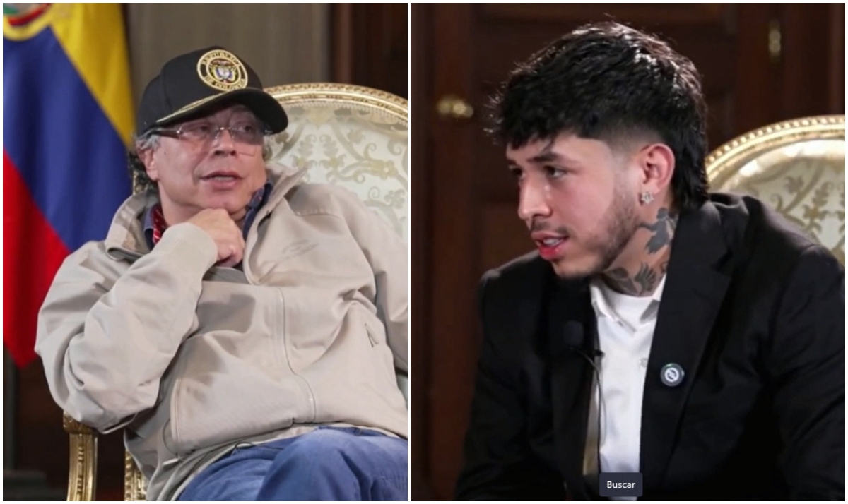 Presidente Gustavo Petro y el 'influencer' Westcol sostuvieron una entrevista