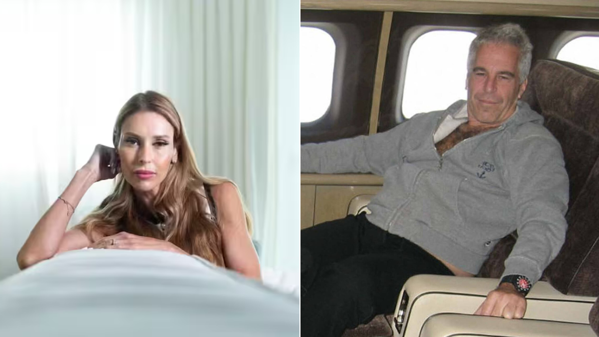 Amanda Ungaro y Jeffrey Epstein