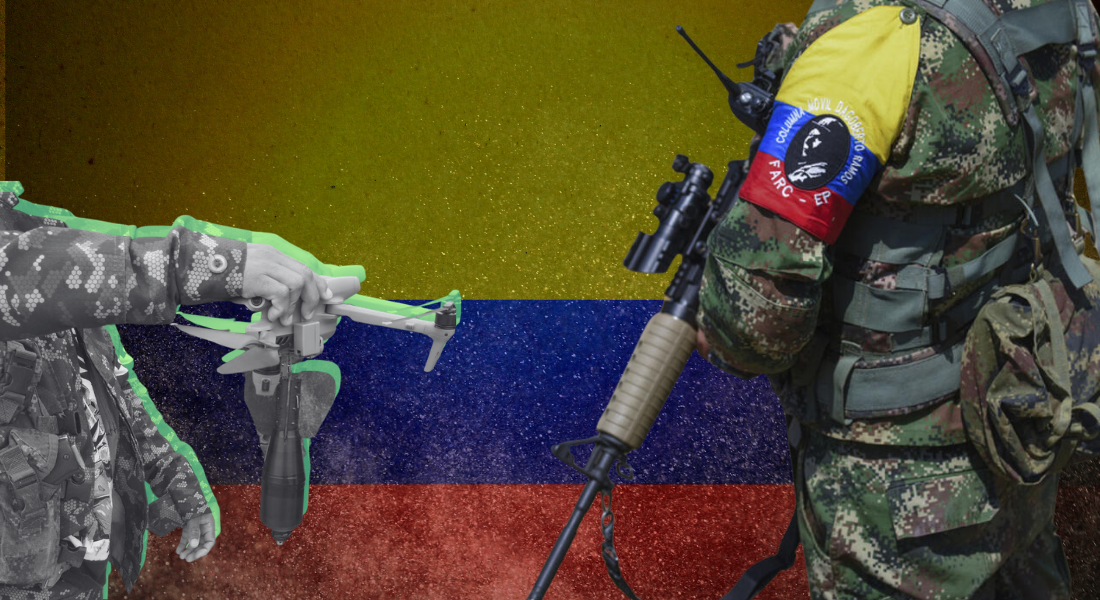 Collage terrorismo / Colombia / disidencias de las Farc / ELN